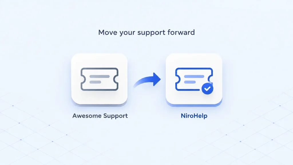 Migrate From Awesome Support to NiroHelp