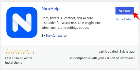 NiroHelp Activate